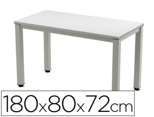 Mesa de escritorio rocada executive 2003ad02 aluminio /cinza 180x80 cm , Rocada , 73024 , 8427951990709